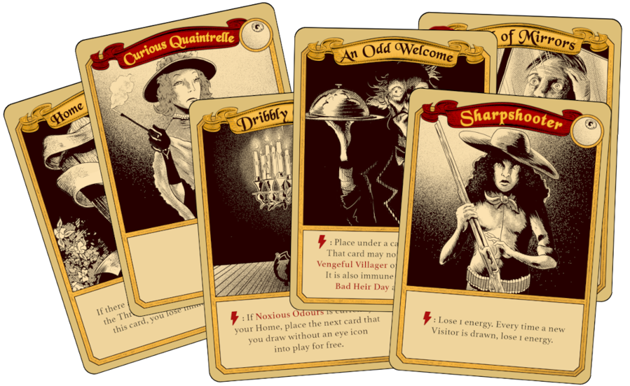 A spread of cards from Deckula