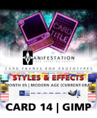 Card 14 - Styles & Effects (Future Age) Gimp | Card Design Border for Prototypes |
