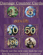 Damage Counter Cards